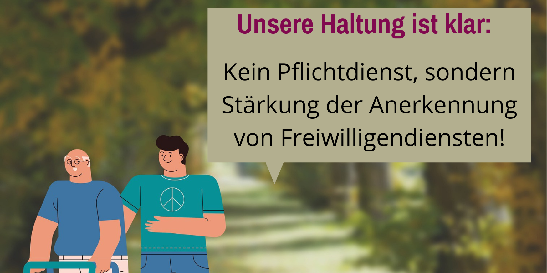 Unsere Haltung ist klar